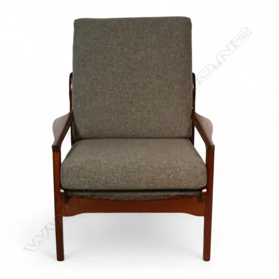 A c.1965 Don Navrik mahogany armchair,